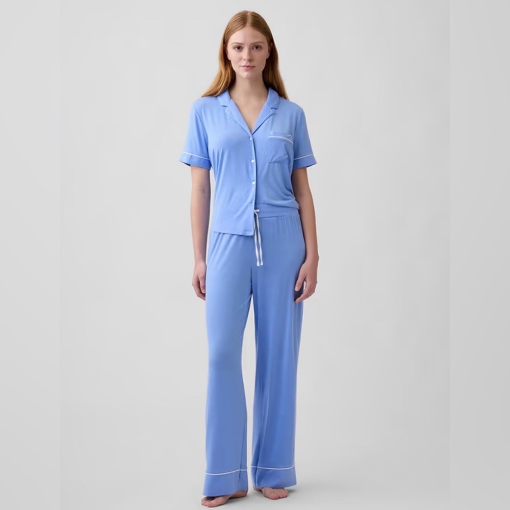 NWT! GAP Blue Modal PJ Pants - Size Medium 🏸 (PANTS ONLY)